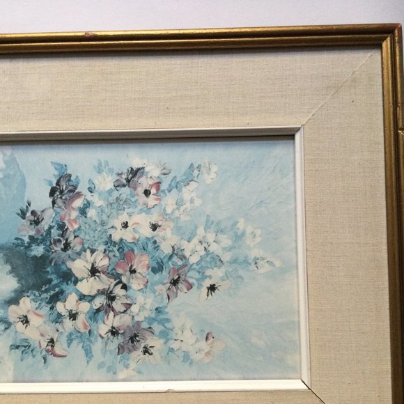 Keirstead Spring Bouquet flowers print matted framed no glass cover - Picture 6 of 10